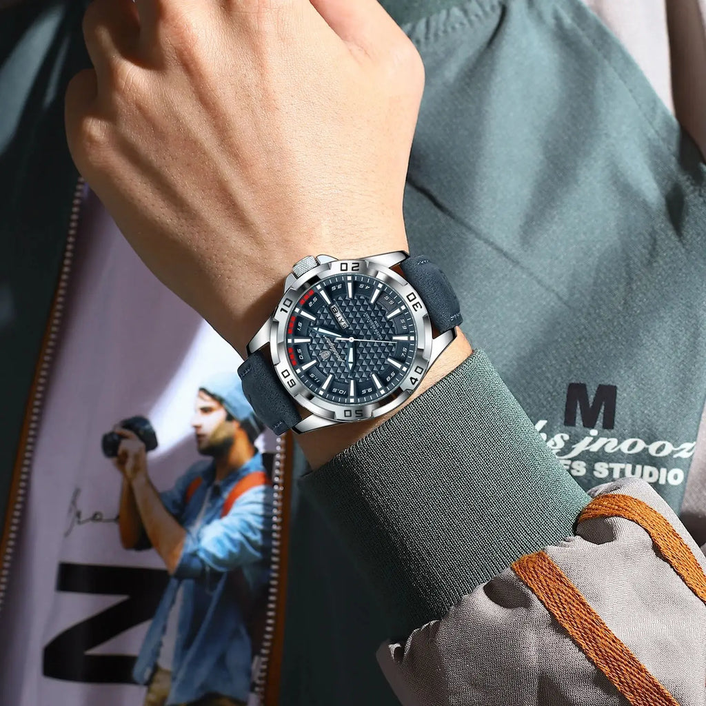 POEDAGAR Original Men Watch Luxury Waterproof Luminous Date Week Watch