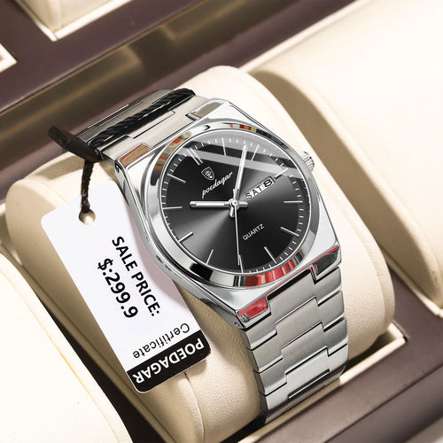 POEDAGAR Luxury Sport Quartz Man Wristwatch Waterproof Luminous Date