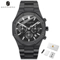 SAPPHERO Men's Watch Waterproof watch Chronograph function Date