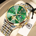 POEDAGAR Exquisite Business Men Watch Waterproof Luminous Chronograph