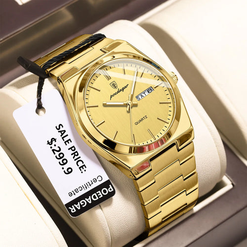 POEDAGAR Luxury Sport Quartz Man Wristwatch Waterproof Luminous Date
